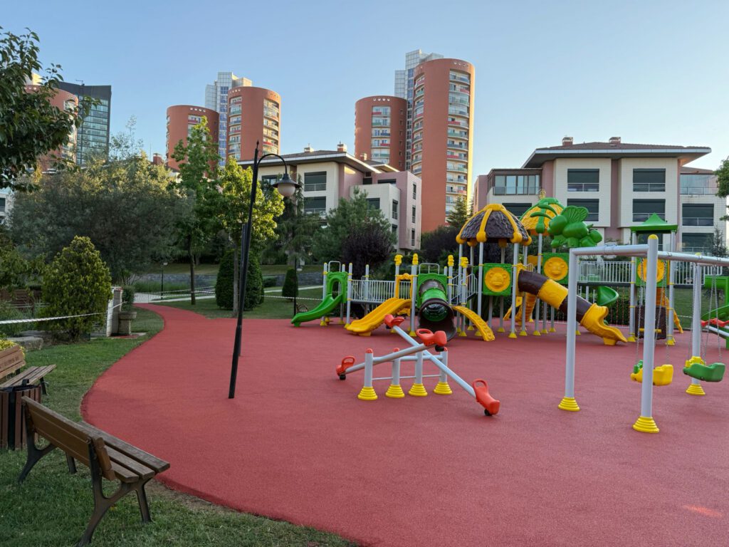 Park play and fitness area, Milan, Italy