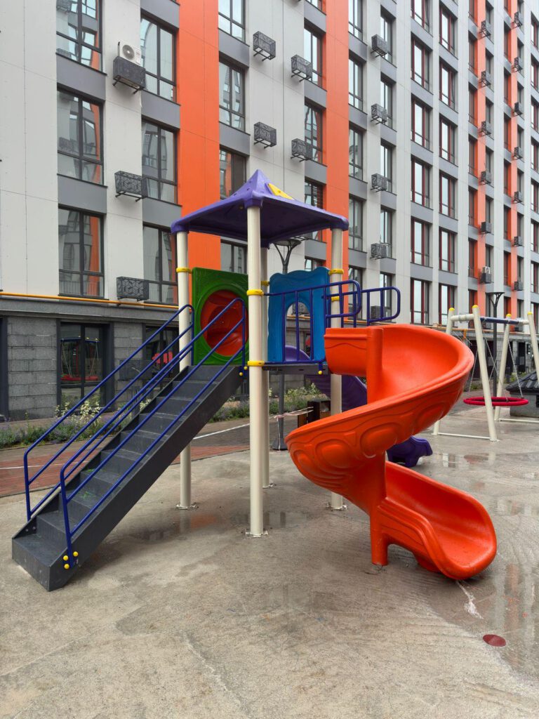 Residential courtyard, Lyon, France